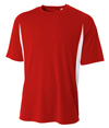 Color Block Crew SCARLET RED/WHITE