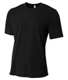 Mens Spun Poly Tee BLACK