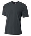 Mens Spun Poly Tee GRAPHITE