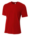 Mens Spun Poly Tee SCARLET RED