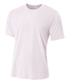 Mens Spun Poly Tee WHITE