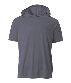 Youth Short Sleeve Hooded Tee GRAPHITE