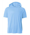 Youth Short Sleeve Hooded Tee LIGHT BLUE