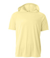 Youth Short Sleeve Hooded Tee LIGHT YELLOW