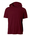 Youth Short Sleeve Hooded Tee MAROON
