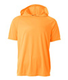 Youth Short Sleeve Hooded Tee SAFETY ORANGE