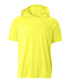 Youth Short Sleeve Hooded Tee SAFETY YELLOW