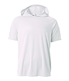 Youth Short Sleeve Hooded Tee WHITE