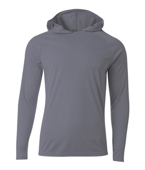 Youth Long Sleeve Hooded Tee GRAPHITE