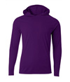 Youth Long Sleeve Hooded Tee PURPLE