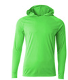 Youth Long Sleeve Hooded Tee SAFETY GREEN