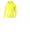 Youth Long Sleeve Hooded Tee SAFETY YELLOW