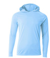 Youth Long Sleeve Hooded Tee SKY BLUE