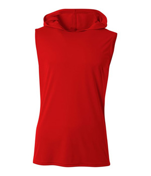 Cooling Hooded Tee SCARLET