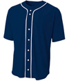 Short Sleeve Full Button NAVY