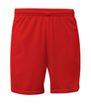 Youth Mesh Short With Pocket SCARLET