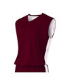 Youth Reversible Muscle MAROON/WHITE