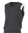 Youth V-Neck Muscle GRAPHITE/WHITE