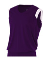 Youth V-Neck Muscle PURPLE/WHITE