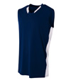 Youth Backcourt Jersey NAVY/WHITE