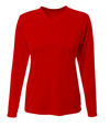 Womens Long Sleeve Sprint SCARLET