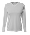 Womens Long Sleeve Sprint SILVER