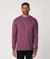 Garment Dye Long Sleeve Tee PLUM WINE