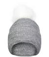 Faux Fur Pom Beanie GRAPHITE/WHITE