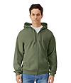 Softstyle Fleece Full Zip MILITARY GREEN