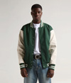 Letterman Jacket HUNTER GREEN/WHITE