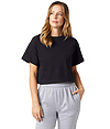 Womens Cropped Heritage Tee BLACK