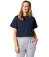 Womens Cropped Heritage Tee NAVY