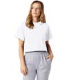 Womens Cropped Heritage Tee WHITE