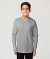 Youth Long Sleeve Tee CARBON GREY (60C/40P)