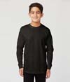Youth Long Sleeve Tee CHARCOAL HEATHER (60C/40P)