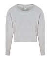 Womens Cropped Sweat HEATHER GREY (75C/25P)