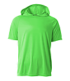 Cooling Hooded Tee SAFETY GREEN