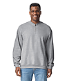 Midweight Adult 1/4 Zip RING SPUN SPORT GREY