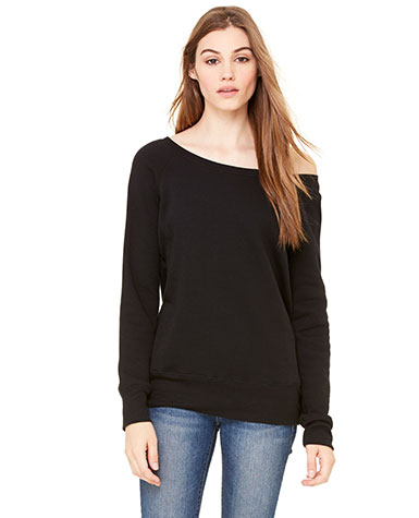 7501 BELLA + CANVAS Womens Sponge Fleece Wide Neck Sweatshirt * 6.5 ...